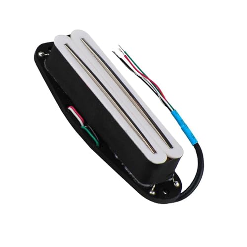 1PCS Dual Hot Rail Pickup Elektrische Gitarre Pickup Humbucker 8,9 K Gitarre Zubehör e gitarren tonabnehmer (Color : White 8.9K)