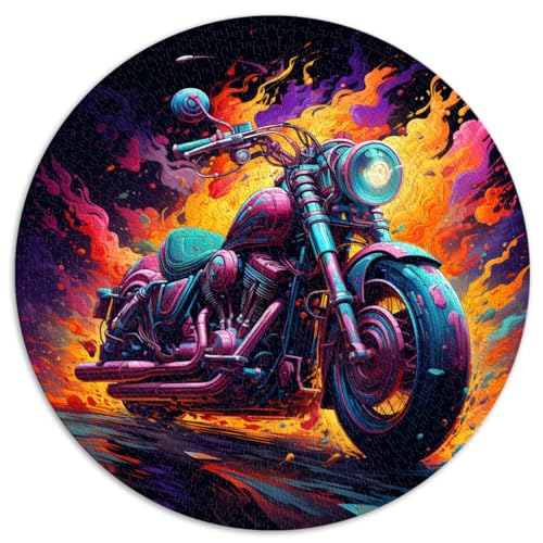 Puzzles Spiele Motorrad-Puzzle 1000 Teile Puzzle für Erwachsene 67,5x67,5cm Lustiges Puzzle Dekomprimierendes geistiges Lernspielzeug