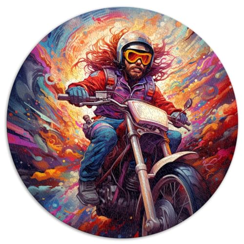 Puzzle für RIDER MANIA, Puzzle mit 1000 Teilen für Erwachsene, 26,5 x 26,5 Zoll, einfache Puzzles, anspruchsvolle Spielegeschenke