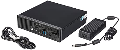 HP EliteDesk 800 G1 USDT Intel Core i5 256GB SSD Festplatte 8GB Speicher Win 10 Pro DVD Brenner C8N28AV Ultra Slim PC Mini Computer (Generalüberholt)