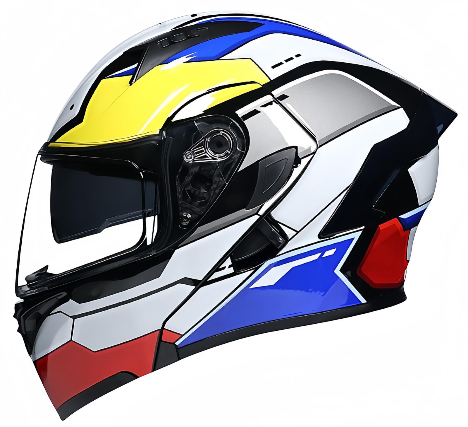 Modularer Motorradhelm, ECE-Zugelassener, Hochklappbarer Vollgesichts-Motorradhelm, Zugelassene Leichte ABS-Schale, Geeignet Für Unisex L,XXL60-61CM