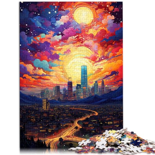 Puzzles für dynamische Stadtansichten, Puzzles für Erwachsene, 1000-teiliges Holzpuzzle, anspruchsvoll, aber unterhaltsam und humorvoll, 1000 Teile (50 x 75 cm)