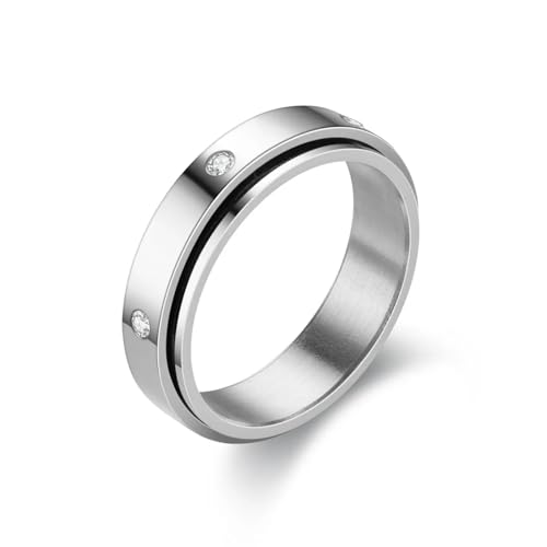 Hmsanase Ring Ringe Damen Bijouterie Herren Moderinge Ringe Für Damen Herren Hochzeit 8 Silberfarben