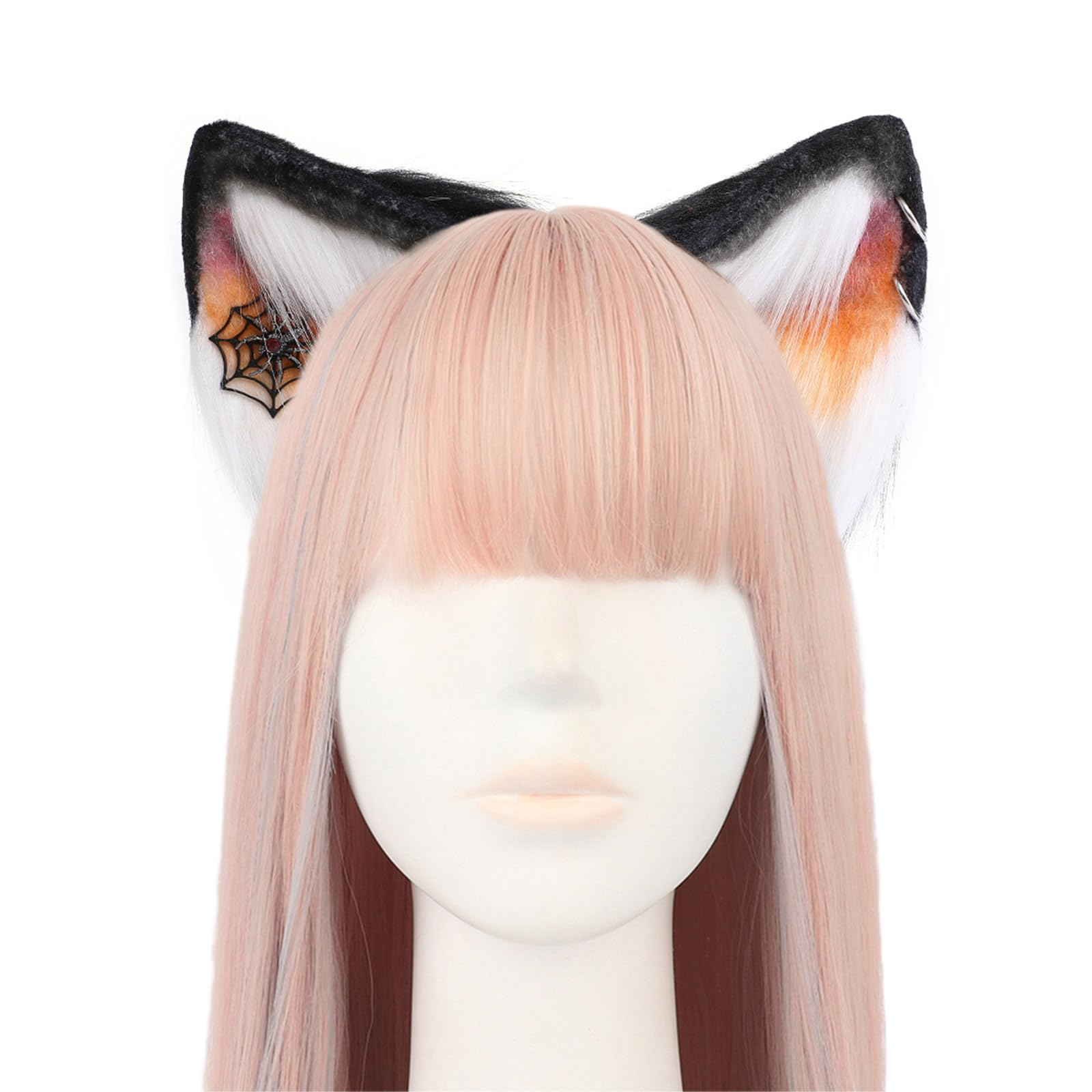 SANRLO Stirnbänder, Haarschmuck für Damen, Katzenohren, Halloween-Stirnband für Damen und Mädchen, tägliches Tragen, Halloween-Party, Kostüm, Cosplay, Haar-Accessoires