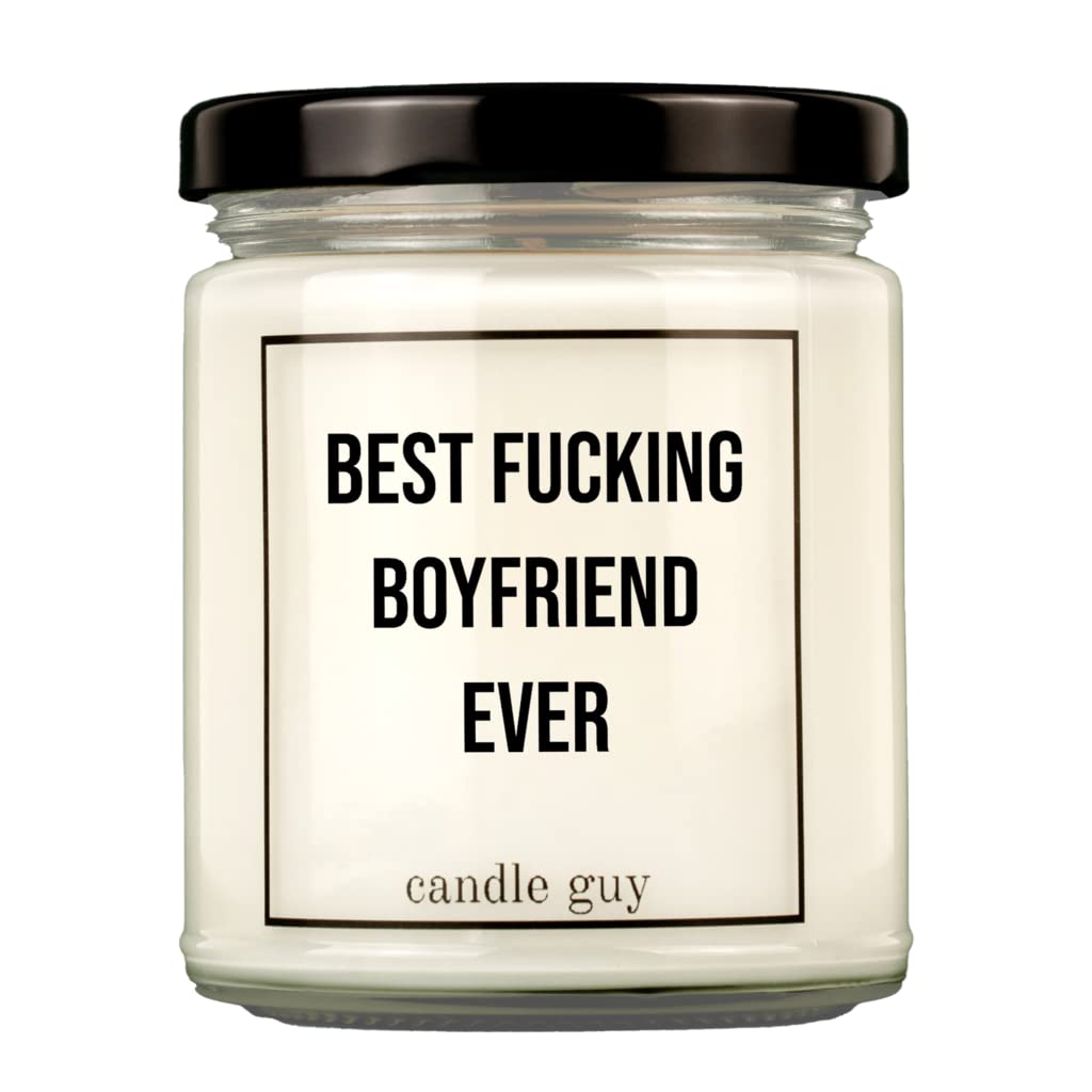 candle guy Duftkerze | Best fucking boyfriend ever | Handgemacht aus 100% Sojawachs | 70 Stunden Brenndauer