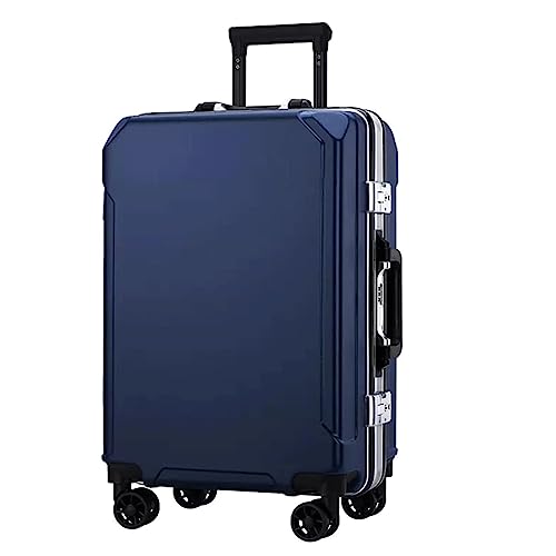 LANAZU Gepäck, Gepäck mit Zwei USB-Ladeanschlüssen, Gepäck mit Zahlenschloss und Spinnerrädern, geeignet für Reisen, Reisen (Dark Blue 20 in)