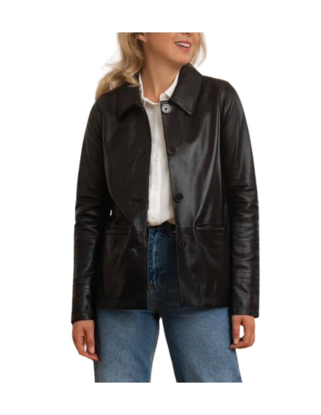 Oakwood Damen Nancy Jacke, Schwarz, 46