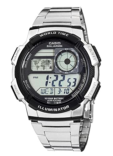 CASIO HerrenArmbanduhr Digital Quarz Edelstahl AE-1000WD-1AVEF