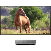 Hisense 100L5HD Laser TV Ultrakurzdistanz Beamer 2.600 Lumen (inkl. ALR Daylightscreen 254,00cm (100) 254cm , HDR+,4k Ultra HD) (100L5HD)