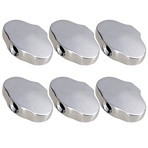 Gitarren Stimmwirbel 6 Stücke Zinklegierung Gitarre Tuning Peg Knobs Keys Tuner Machine Heads Knöpfe Für Akustische Elektrische Folk Gitarren (Color : Silver)