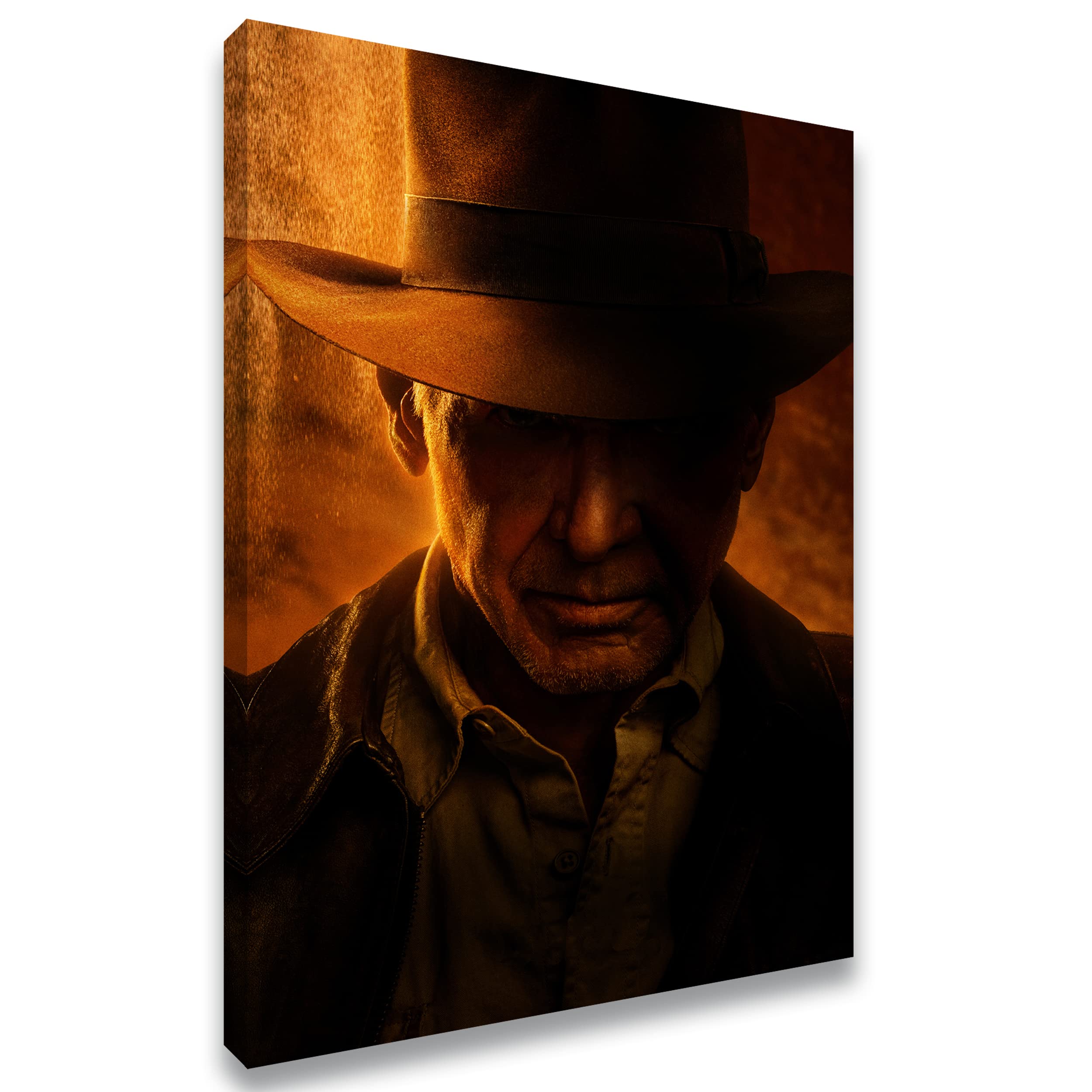 Artis Prints Leinwandbild Harrison Ford, Indiana Jones Cowboy, Klein bis XXL, Inneneinrichtung - Wohnzimmer - Wohnung, Dekoration