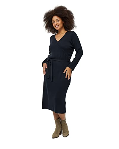 Peppercorn Damen Tana 1 Wickelkleid Curve, Schwarz, 42