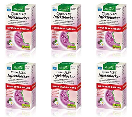 6x Alsiroyal Cistus PLUS Infektblocker Doppelpack 6x60 Tabletten