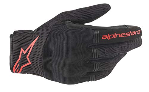 Alpinestars Motorradhandschuhe Copper Gloves Black Red Fluo, BLACK/RED/FLUO, L