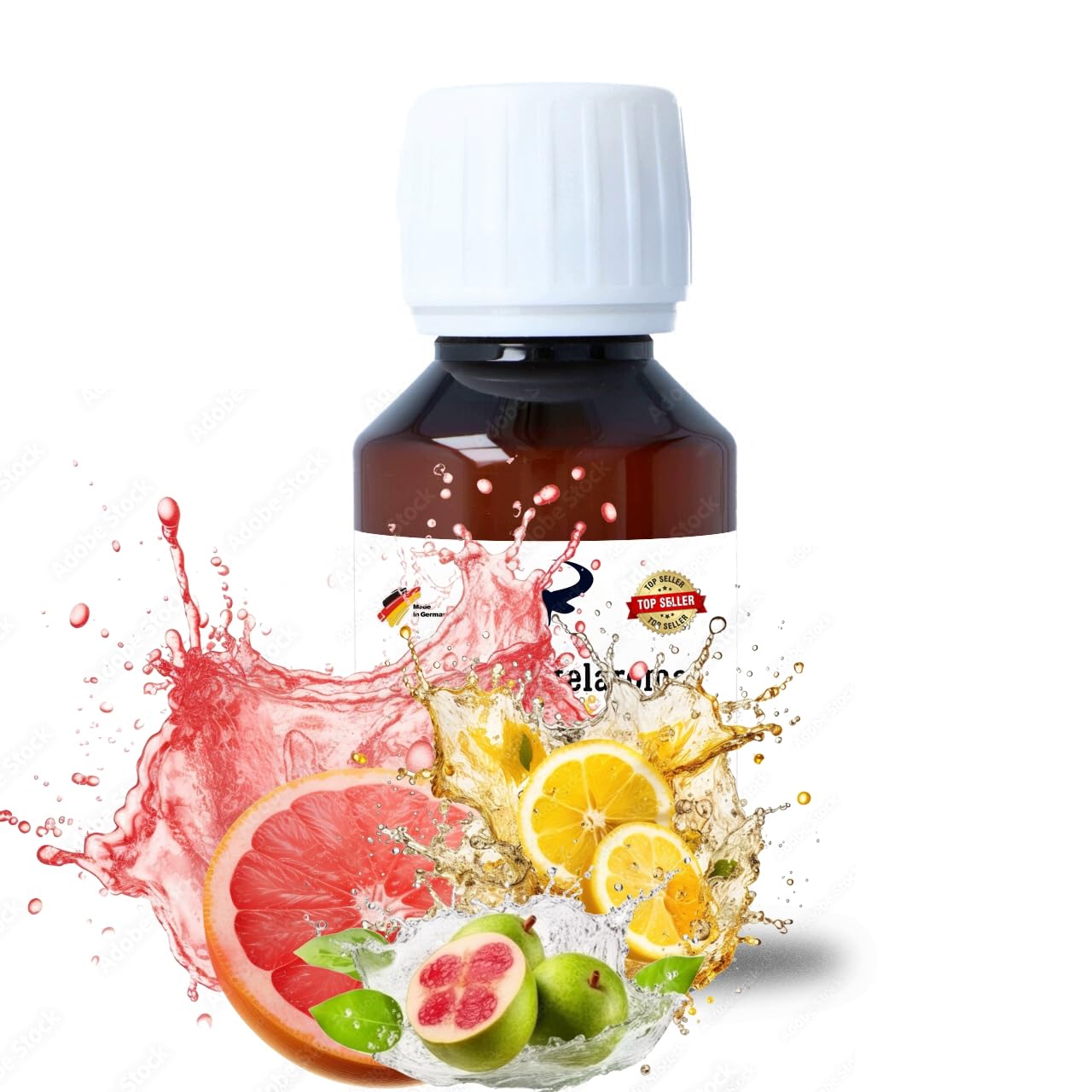 Grapefruit Citrus Guave Konzentrat Drops konzentriertes Aroma Lebensmittelaroma Aroma zum Backen in Lebensmitteln & Getränken, für Diffuser Vernebler Nebelmaschinen Wassersprudler uvm. (100 ml)