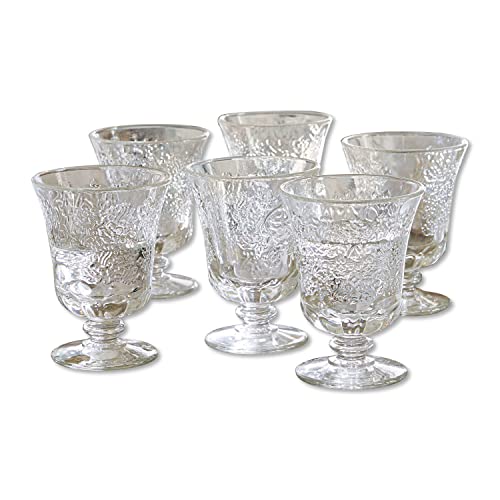 Loberon Wassergläser 6er Set Abèle, Glas, H/Ø ca. 12,2/9,4 cm, klar