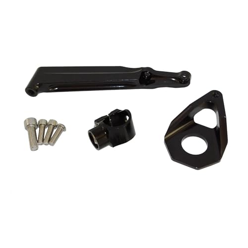 Dämpfer Lenkungsstabilisator Dämpferstabilisatorhalterung Montagehalter-Kit Motorradteile Lenkung Für CBR600RR Für CBR 600 RR Für F5 PC37 2005 2006 CNC-Halterung(Black)