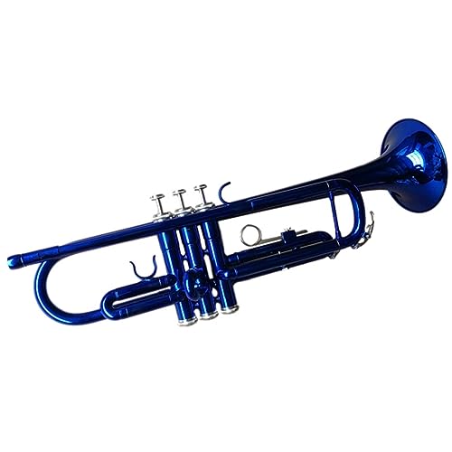 Blechblasinstrument Trompete Instrument Anfänger Testen Blaue B-Trompete Blechblasinstrumente Anfänger