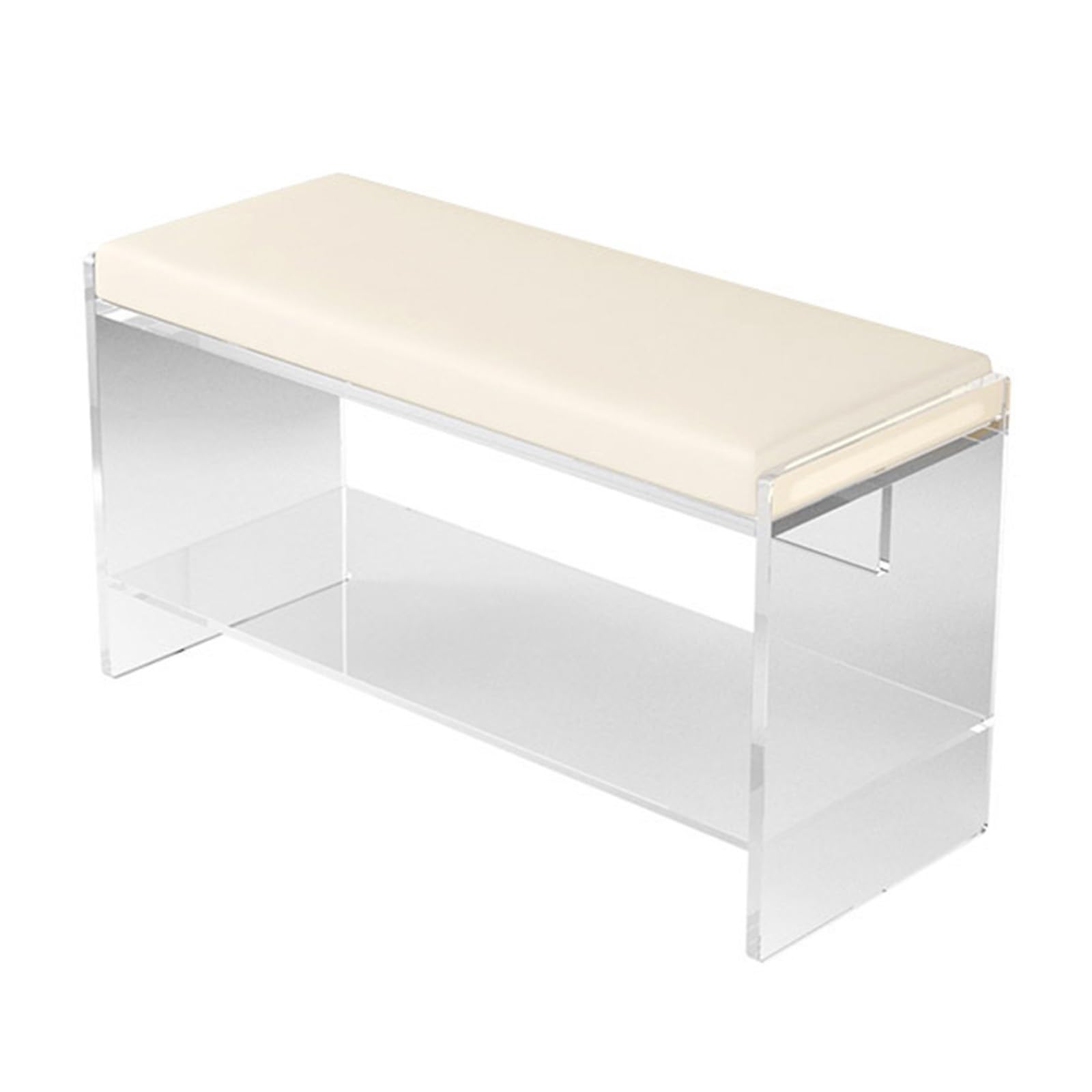 Schuhregal Schuhregal-Bank for den Eingangsbereich, Acryl-Schuhregal-Aufbewahrungsbank, bequeme Polsterbank, Schuh-Organizer, moderne Fußstütze, Hocker, Ottomane, Bank for Wohnzimmer, Flur, Schrank Sc