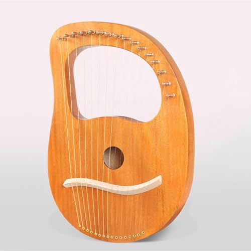 Tragbare Harfe,16-saitige,19-saitige Unisex-keltische Harfe,Klassisches Musikinstrument,Harfe Instrument (Color : 16-String-Boxed-Log)