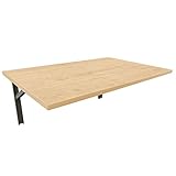 mikon 60x40 Wandtisch Wandklapptisch Küchentisch Schreibtisch Esstisch | Ahorn