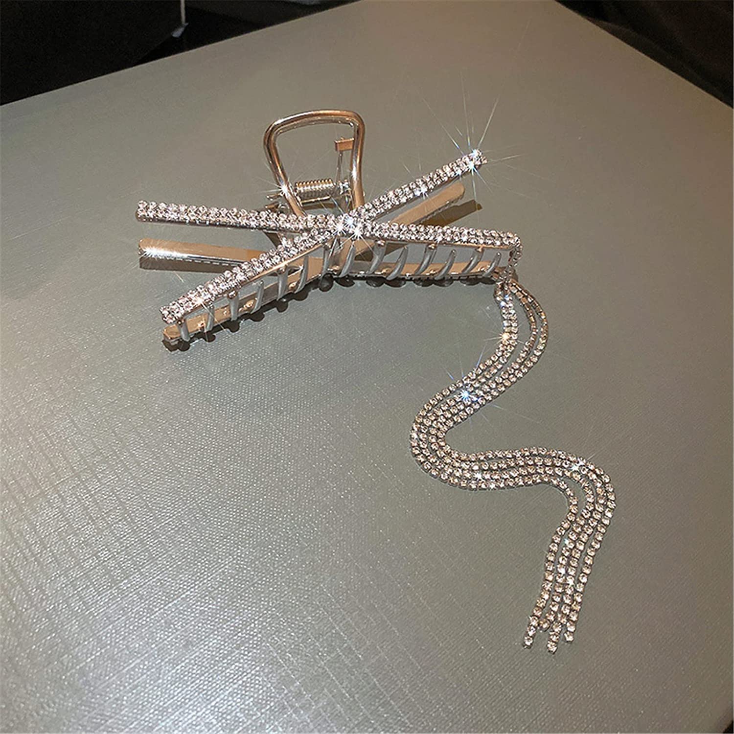 Haarklemmen, Clip-Haarspangen, Krallen-Clips, Retro-Metalllinie, Quasten-Fangclip, weiblicher Hinterkopf, Hai-Clip, Haarnadel, koreanisches Haar-Styling, Haarnadel-Kopfbedeckung TS5217-6 (Farbe: TS521