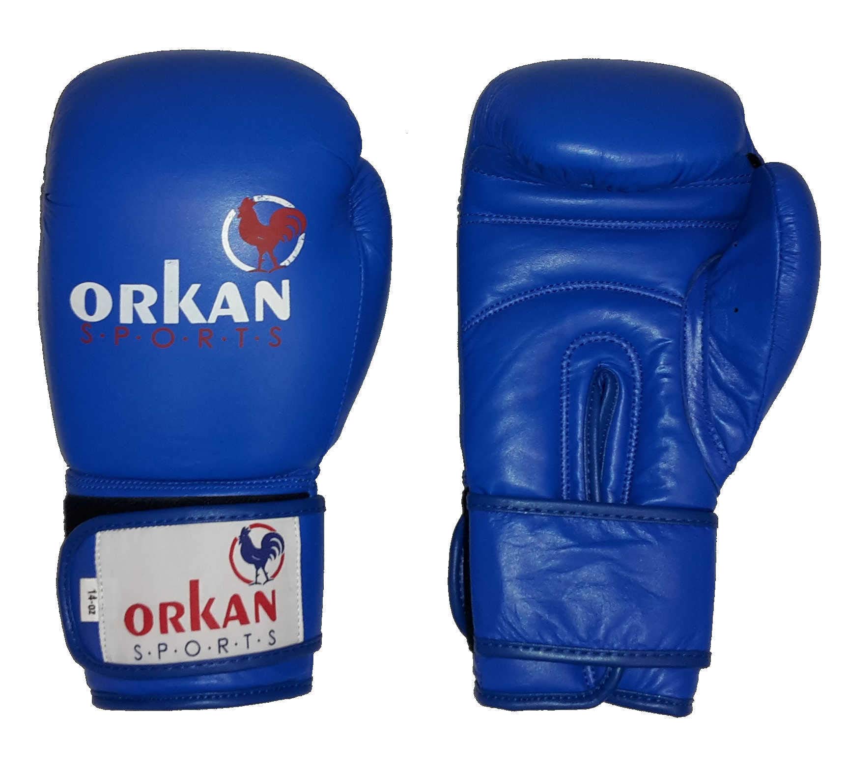 Orkansports Trainings Boxhandschuhe Dortmund-Style blau 16oz