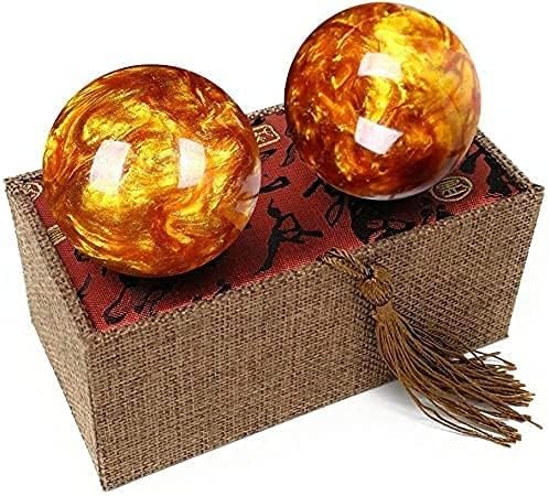 chinesische klangkugeln chinesische klangkugeln klein Chinesischer Gesundheitsball Handball/Chinesischer Gesundheitsmeditationsball/Fitness-Massageballklangkugeln(Color:a)