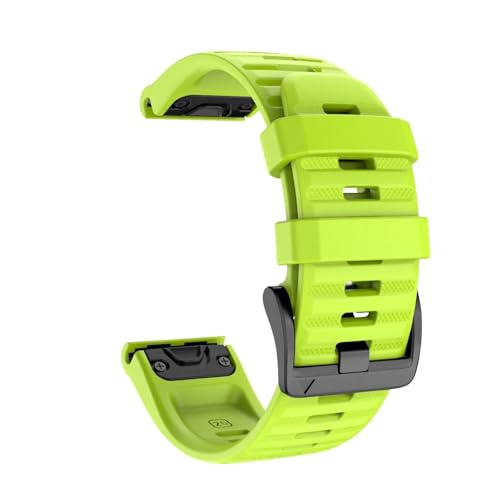 THBGTCNQ 22 26 mm Silikon-Schnellwechsel-Uhrenarmband for Quarzuhr, Smart Watch, Armband, Uhrenzubehör(Green,22mm)