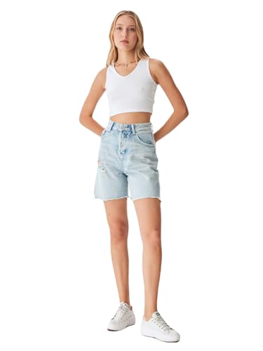 LTB Jeans Damen Jamilia Jeans-Shorts, Allete Wash 54908, L