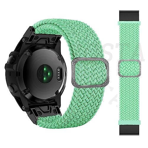 BANDKIT 26 mm Sportarmband für Garmin Fenix 6X 6XPro 5X 5XPlus 7X Descent MK1/MK2/MK2i, geflochtenes Schnellverschluss-Uhrenarmband, 26mm For Fenix 6X 6XPro, Achat