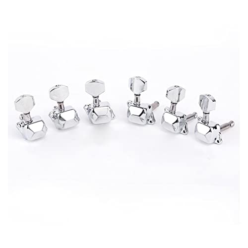 6 Inline Semi Sealed Guitar Tuners Tuning Pegs Keys Mechaniken Set Für For ST Style Gitarrenteile Stimmgeräte Ersatzteile für gitarren