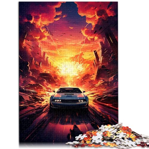 Puzzle | Puzzles Bunte Autos Puzzles für Erwachsene 1000 Puzzles Holzpuzzle Spielzeug Puzzles Lernspiele Stressabbauende Puzzles 1000 Teile (50x75cm)