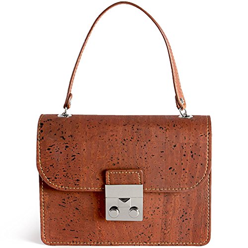 Corkor Mini Kork Handtasche für Frauen Mode Vegan & Umweltfreundlich Hände frei Gr. 36, rot