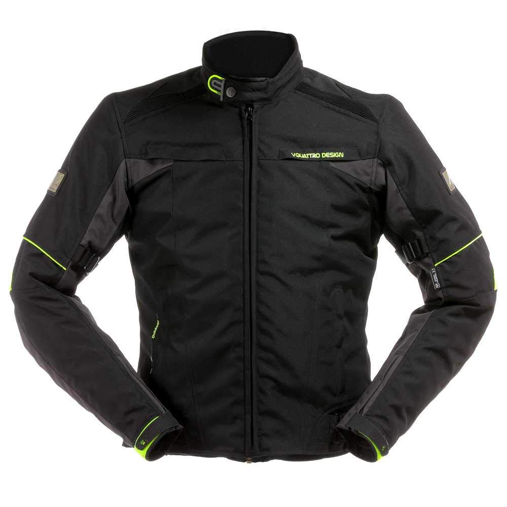 V Quattro Design Lorenzo Herrenjacke, Schwarz Anthrazit, Größe M