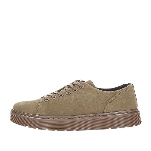 DR. MARTENS Unisex 6 Eye Shoe Boots, DMS Olive E.H. Suede, 43 EU