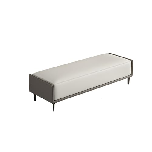 Sitzbank für Schlafzimmer Gepolsterte Eingangsbank, Schlafzimmerhocker aus Stoff, Bank, Nachttischhocker, Esszimmerhocker, for Wohnzimmer, Esszimmer und Schlafzimmer Bettbank(05,120*40*42cm)