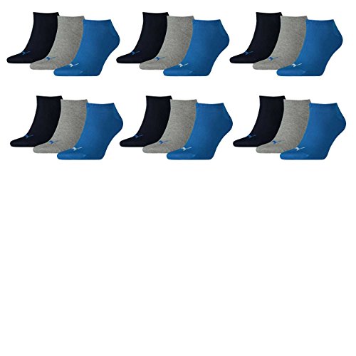 PUMA Herren UNISEX SNEAKER PLAIN 3P Socken, blue/Grey melange, 39-42 (3er Pack)