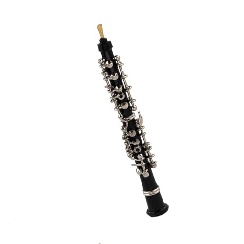 1 Stück Miniatur-Oboe-Modell Aus Legierung Mit Unterstützung Für Mini-Musikinstrumente Musikinstrumente Miniatur (Size : 8cm)