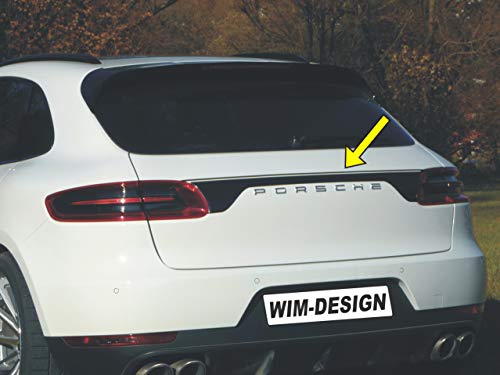 Design Aufkleber für Porsche Macan an Heckklappe Made in Germany