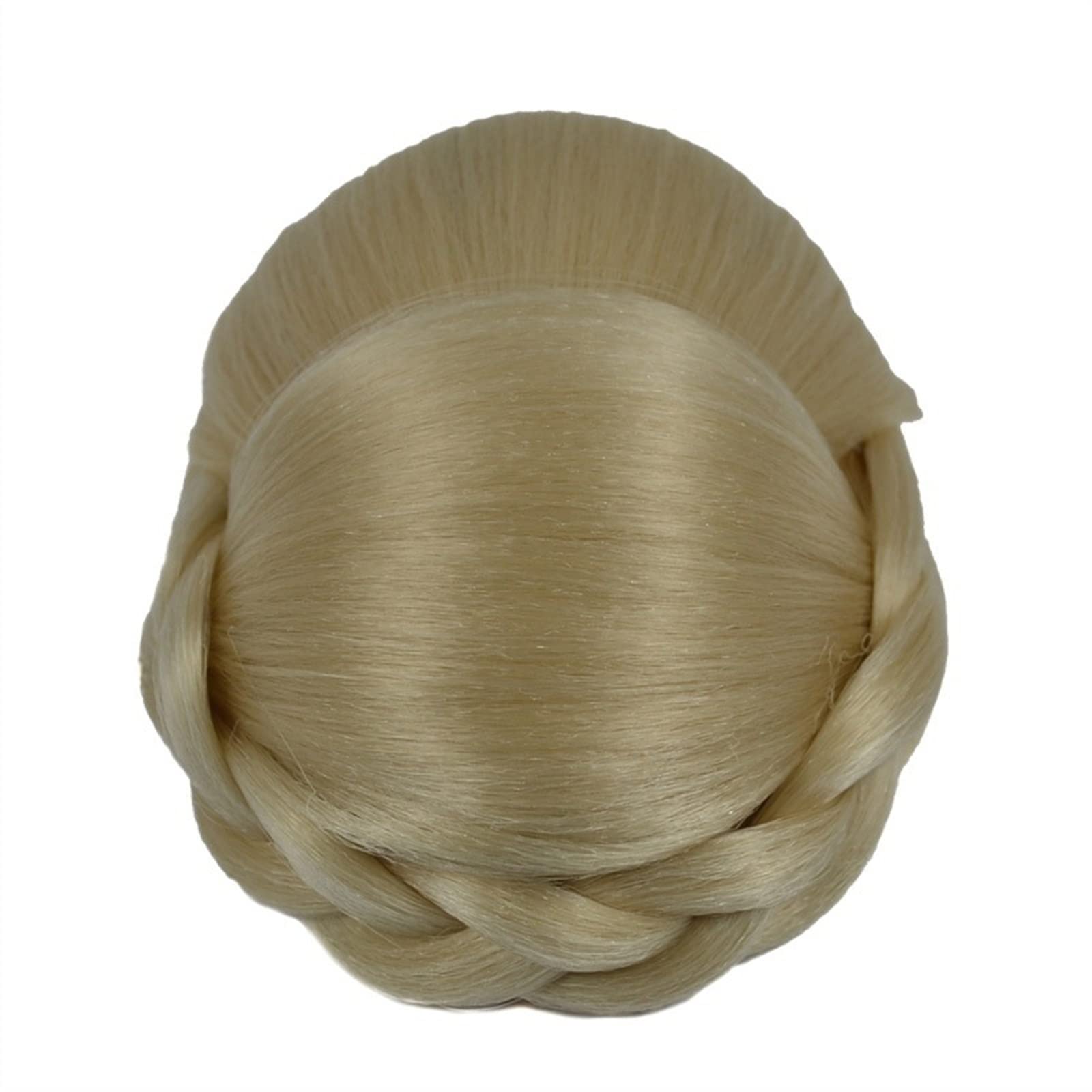 Haarknoten Stück Synthetische Clip-on Haar Hochsteckfrisur Chignon Haarteile Party Hochzeit Cosplay Extensions Geflochtene Haarknotenverlängerungen Elegantes geflochtenes Chignon Haar Haarschmuck Dame