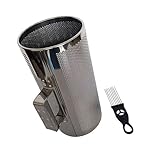 Guiro Shaker aus Metall, Guiro Shaker mit Schaber, Musikinstrument, runder Zylinder, lateinamerikanische Percussions-Instrumente