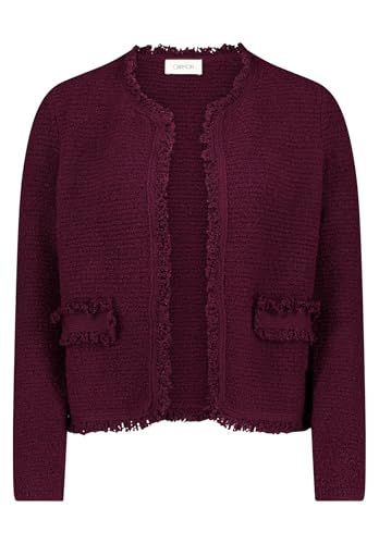 Cartoon Damen Strick-Cardigan mit Fransen Purple Potion,44