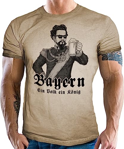 Trachten T-Shirt für echte Bayern Fans: EIN Volk EIN König