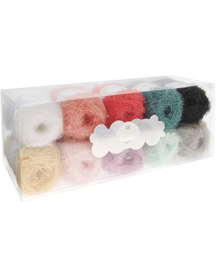 Rico Design Creative Bubble Set, 10 Farben á je 50g (Pastel)