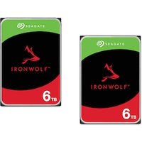 Seagate 2er Set IronWolf NAS HDD ST6000VN006 - 6 TB 3,5 Zoll SATA 6 Gbit/s CMR