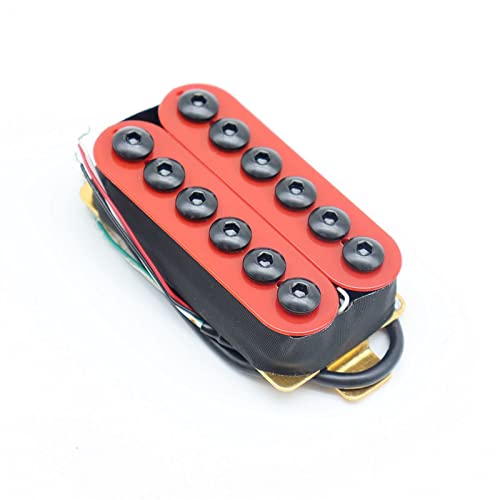 ZENGXUE 1 Stücke Keramikmagnet E- Gitarre Humbucker Pickup Set, Brücken- Und Nackenstil Humbucker Tonabnehmer Set (Color : 1pcs Red Bridge)