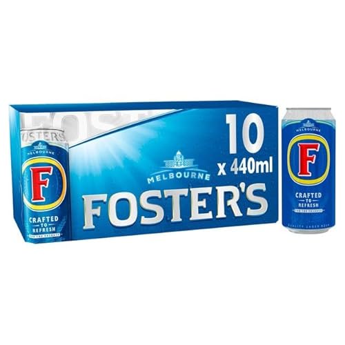 Foster's Lager Beer Alc 4.0% Vol. 10x 440ml (4400ml) - Foster's Australien Famous Bier