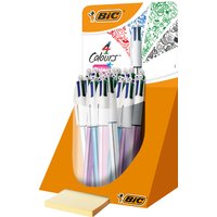 BIC Druckkugelschreiber 4 Colours , Shine, , im Thekendisplay