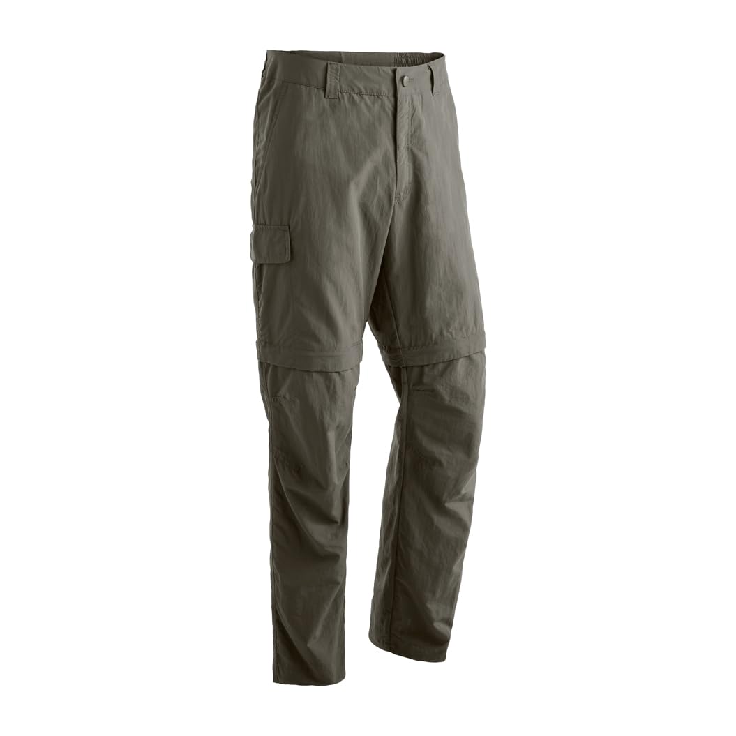 Maier Sports Trave, Herren Wanderhose, Wasserabweisende Outdoorhose für Trekking und Hiking, Praktische Zipp-off-Funktion, Dryprotec Technologie, PFC-frei, Braun, 52 (W36/L32)